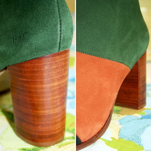 40EU Patchwork Suede Ankle Boot NIB - Picture 6 of 8